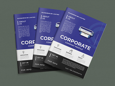 Company Brochure Design branding design illustration vector