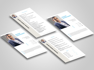 Business profile Company MD /Chairman / CEO illustration personal profile vector
