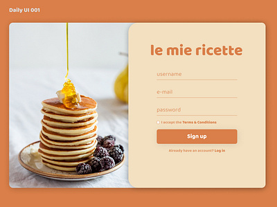 Daily UI 001 - Sign Up dailyui 001 design minimal ui web