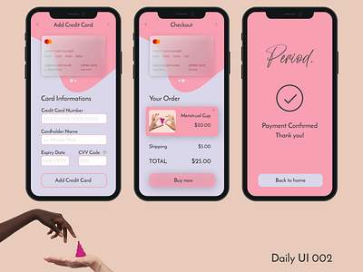 Daily UI 002 - Credit Card Checkout app dailyui dailyui002 dailyuichallenge design flat ui uidesign ux