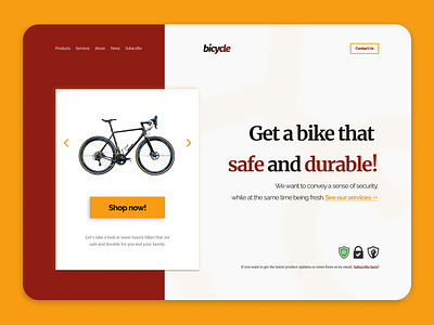 Bicycle Store Landing Page