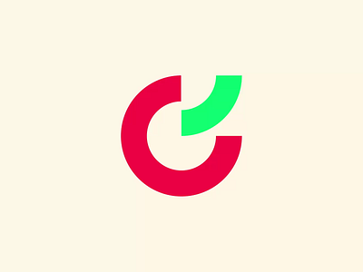 CherryMart® / Logo animation berry brand design branding cherry circle clean colors design geometry graphic design green logo logo animation mall market minimal motion graphics red supermarket