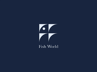 Fish World® / Logo after effects animation blue brand design branding clean colors design fish graphic design logo marine minimal motion graphics ocean oceanarium sea water zoo