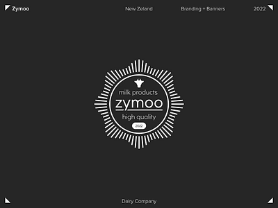 Zymoo® / Branding black brand design branding clean cow design graphic design instagram logo milk minimal post ui white