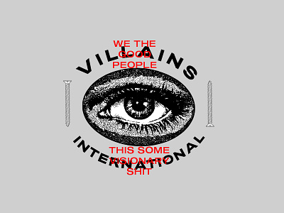 Villains Eyes graphic design illustration logo typography