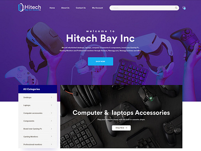 Hitech Bay Inc branding ui ux web design webdesign website website builder website builders for resellers website concept website design