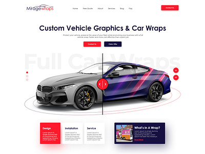 Miragewraps branding ui ux web design webdesign website website builder website concept website design website template
