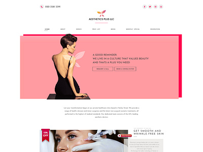Aesthetics design ui ux web design webdesign website website concept