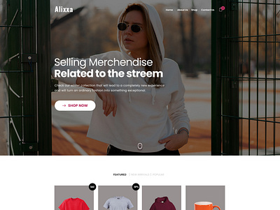 Fashion ui ux web design webdesign website