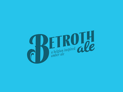 Betroth-ale beer fancy logo