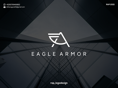 EAGLE ARMOR MONOGRAM LOGO branding design graphic design icon logo