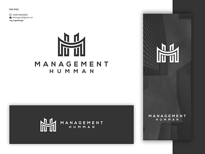 management human logo concept