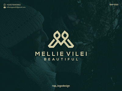 MELLIE VILEI BEAUTIFUL , LOGO CONCEPT branding design graphic design icon logo