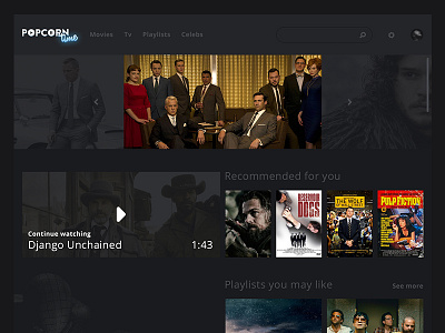 Popcorn Time Redesign: Home redesign ui ux