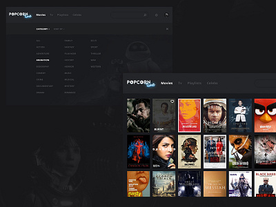 Popcorn Time Redesign: Movies redesign ui ux