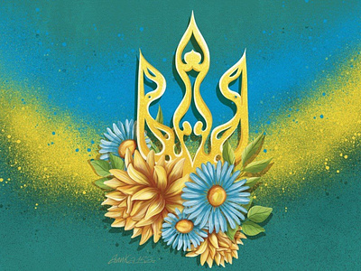 Ukrainian symbols branding design emblem graphic design illustration procreate ui ukraine обложка