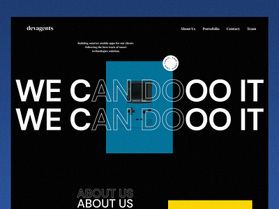 DevAgents Website color palette header header design ux design webdesign website website design