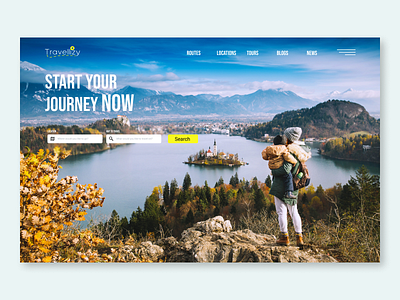 Travel website design design ui ux