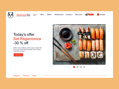 Sushi bar design design ui ux