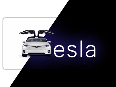 Concept Tesla model X adobe photoshop ads ads design banner ad banner design banners design modelx photoshop tesla web