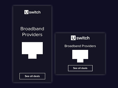 Banners for providers (Uswitch)