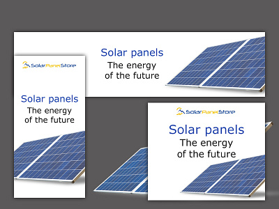 Solar panel store banner set adobe photoshop ads ads design banner ad banner design banners design photoshop ui web