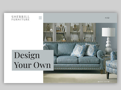 Design for Sherrill furniture adobe photoshop branding design figma minimal photoshop site site design ui ui ux ui design uidesign uiux web