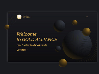 Concept for Gold Alliance adobe photoshop concept design figma gold graphic design photoshop uidesign uidesigner uiux web