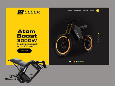 Eleek bike design e bike graphic design ui ux web