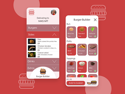 Design a build-your-own-burger app: 1-hour challenge branding design design challenge simple ui ux