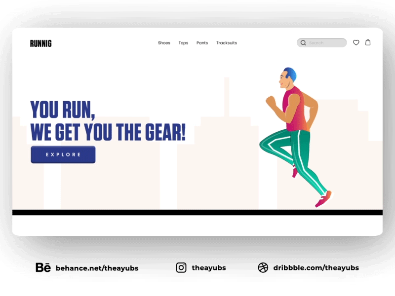 Running Website Concept