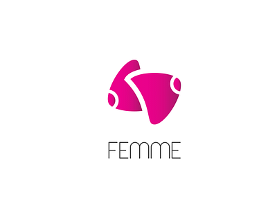 005 - 'Femme" Logo Concept for a female dating app datingapp gradient logo logo design logodesign purple