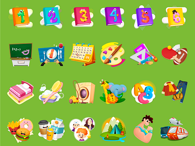image of word app cards categories children creative game icons illustrations kids logo ui word