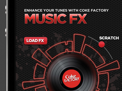 Coke Music App (WIP) graphic design interface design iphone app ui web design