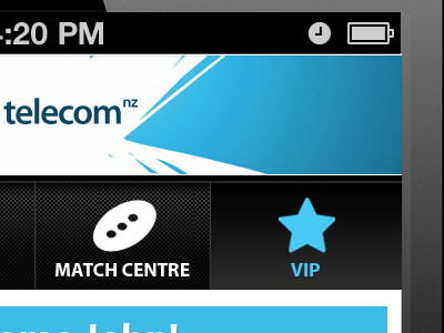 Telecom / All Blacks APP graphic design interface design iphone app ui web design