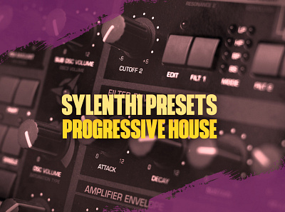 SYLENTH1 PRESETS - PROGRESSIVE HOUSE branding design illustration logo typography web