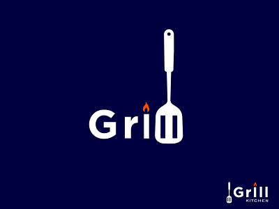 Grill Kichen - Branding & Identity 3d branding graphic design grill grill kitchen grill logo design logo motion graphics ui