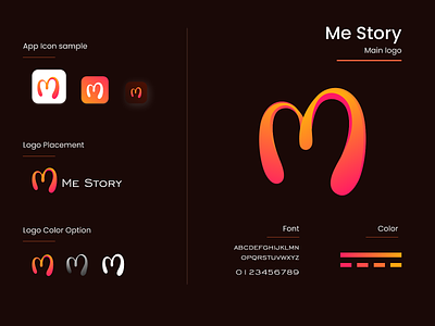 Me Story - Story maker app logo Concept animation brand branding graphic design logo m logo motion graphics new logo story story app story maker ui