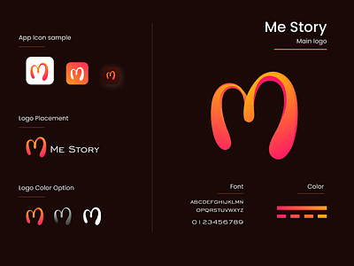 Me Story - Story maker app  logo Concept