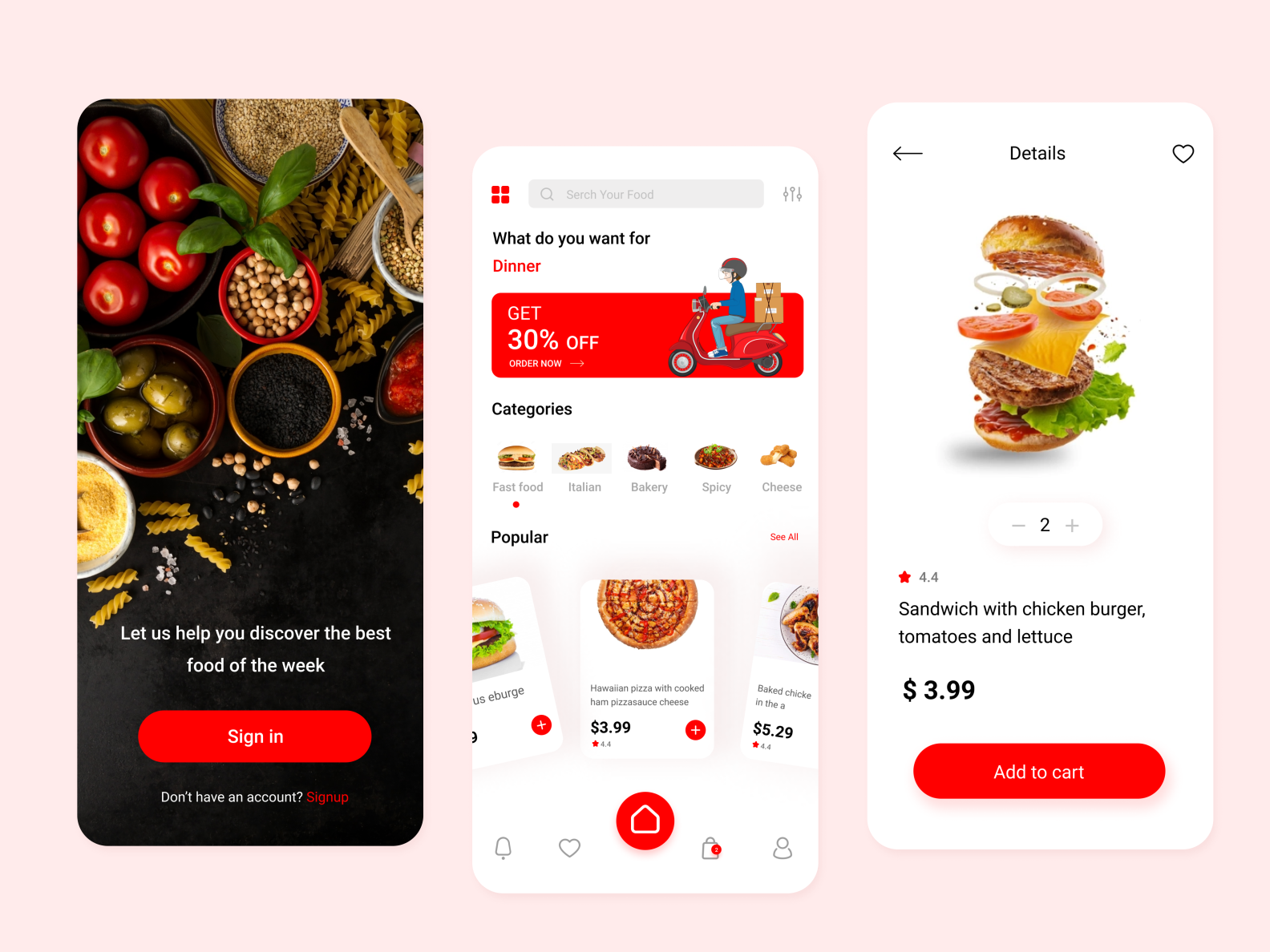 Food Delivery App Design 🍕 by Parth J Gujarati on Dribbble