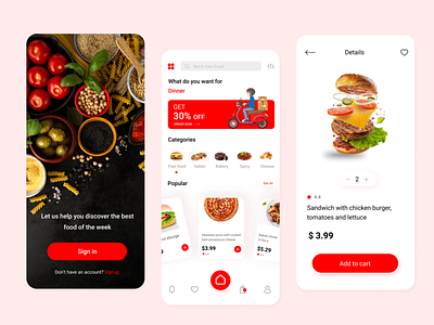 Food Delivery App Design 🍕 food food delivery food delivery app uiux food make food uiux new populer restorent trending ui design