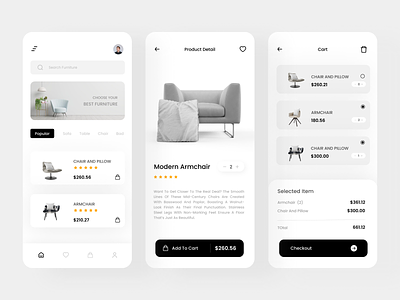 Furniture Shop - App Design