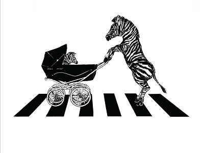 Zebra Crossing Illustration