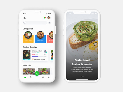 Food Delivery app animation app branding design graphic design illustration typography ui ux vector