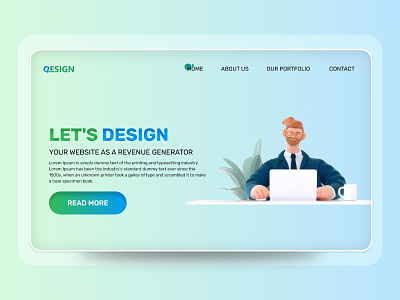 Landing Page Design app branding design graphic design homepage illustration landingpage typography ui ux vector