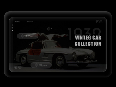 Vintage Car Collection appdesign creative graphic design uidesign uiux uxdesign vintage webdesign webdesigner weekly weekly wramp up weeklywrampup