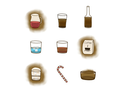 Coffee Icon beverage breakfast coffee food ice icon jug vector water