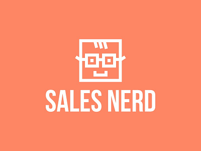 Sales Nerd design logo nerd sale sell vector