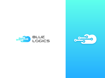 BlueLogics app branding flat icon logo typography ui vector web website