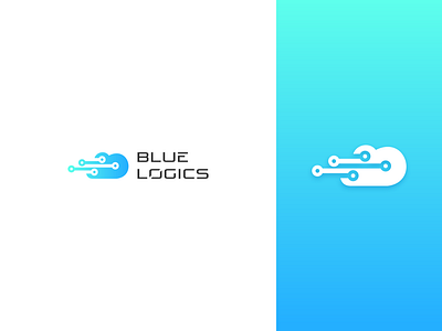 BlueLogics app branding flat icon logo typography ui vector web website